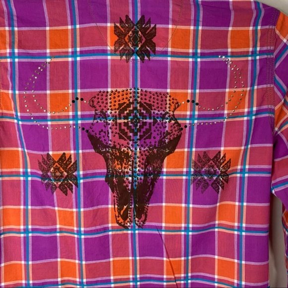 Rock 47 by Wrangler Western Shirt - Size Small - Picture 5 of 7